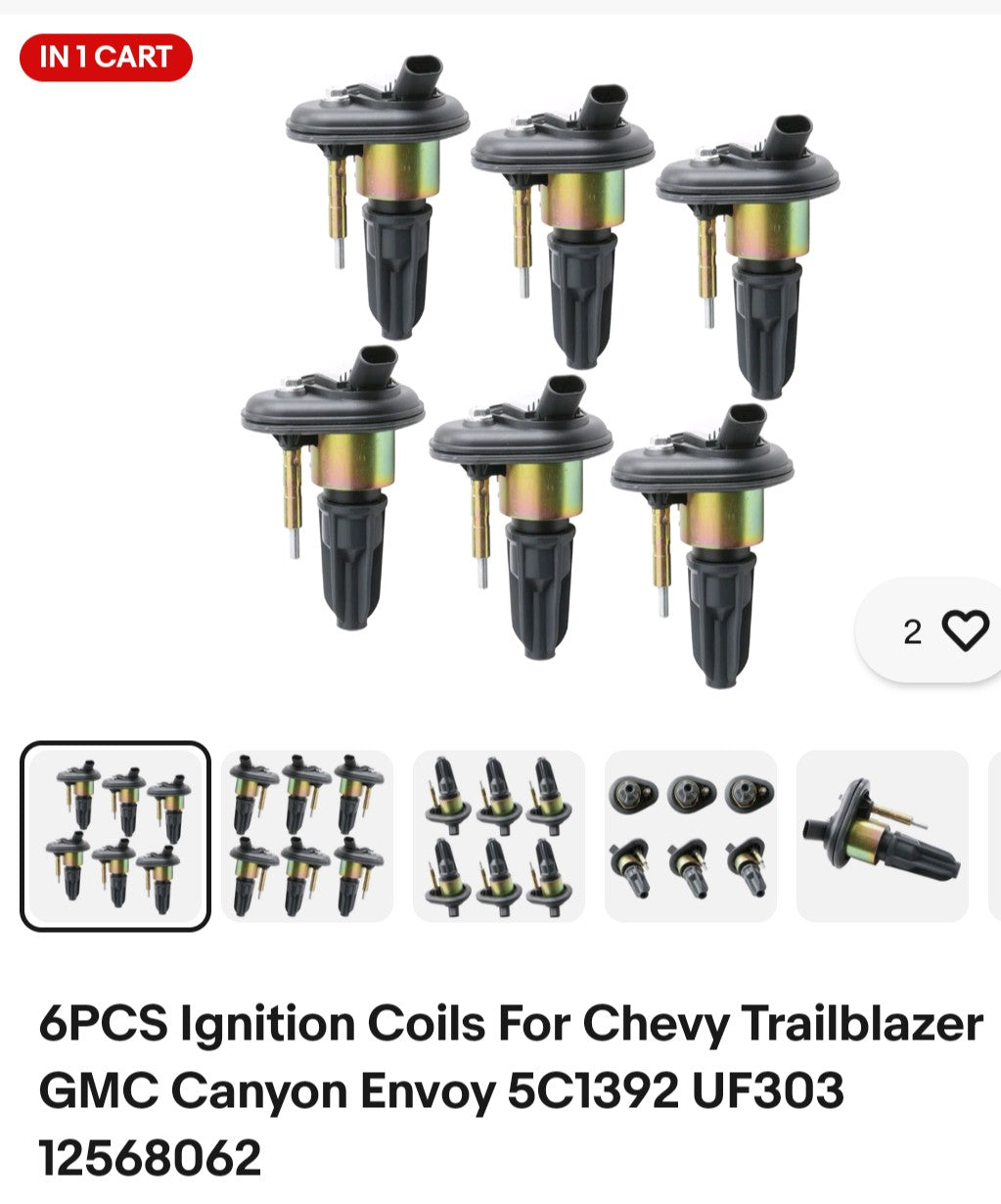 6 GMC ENVOY 2003-2009 Coil packs
